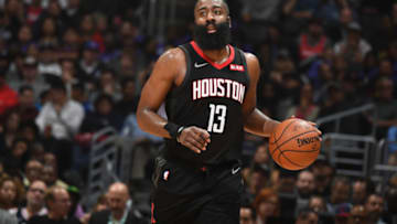 James Harden #13 of the Houston Rockets (Photo by Andrew D. Bernstein/NBAE via Getty Images)
