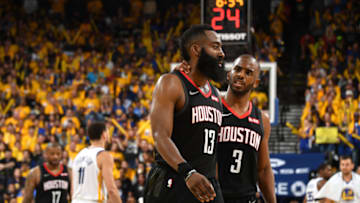Houston Rockets James Harden Chris Paul (Photo by Andrew D. Bernstein/NBAE via Getty Images)