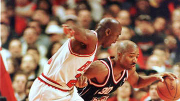 Houston Rockets guard Kenny Smith (Photo credit should read BRIAN BAHR/AFP via Getty Images)