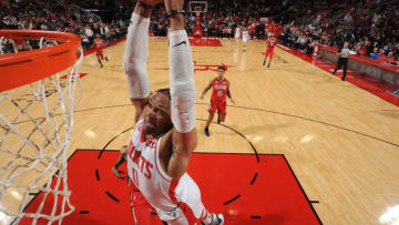 Houston Rockets Russell Westbrook (Photo by Bill Baptist/NBAE via Getty Images)