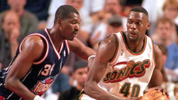 Houston Rockets Hakeem Olajuwon (Photo by PETE LEVINE/AFP via Getty Images)