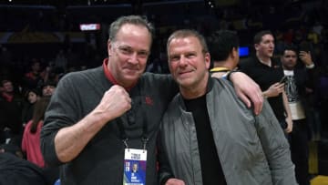 Houston Rockets Tad Brown Tilman Fertitta (Photo by Kevork Djansezian/Getty Images)