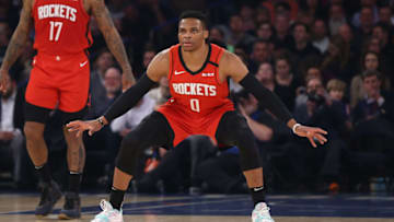 Russell Westbrook #0 of the Houston Rockets (Photo by Mike Stobe/Getty Images)