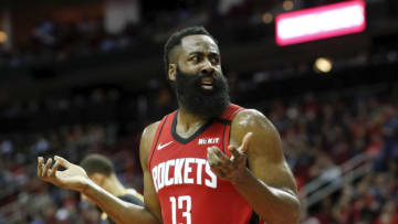 James Harden of the Houston Rockets (Photo by Tim Warner/Getty Images)