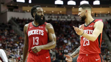 Houston Rockets James Harden Austin Rivers (Photo by Tim Warner/Getty Images)