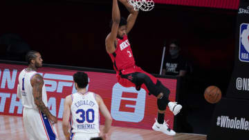Bruno Caboclo #5 of the Houston Rockets (Photo by Ashley Landis-Pool/Getty Images)