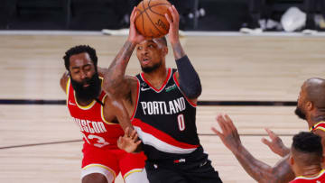 James Harden Damian Lillard (Photo by Kevin C. Cox/Getty Images)