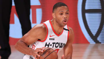 Eric Gordon #10 of the Houston Rockets (Photo by Mike Ehrmann/Getty Images)