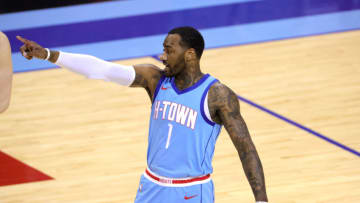 John Wall #1 of the Houston Rockets (Photo by Carmen Mandato/Getty Images)