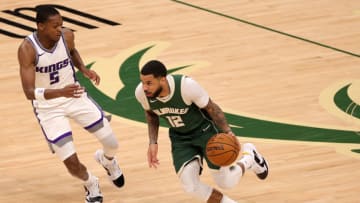 D.J. Augustin #12 of the Milwaukee Bucks (Photo by Stacy Revere/Getty Images)