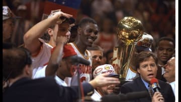 Houston Rockets Hakeem Olajuwon Mandatory Credit: Allsport /Allsport Mandatory Credit: Allsport /Al