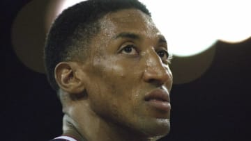 Houston Rockets Scottie Pippen Mandatory Credit: Brian Bahr /Allsport