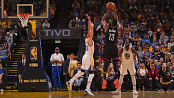 OAKLAND, CA - MARCH 31: James Harden