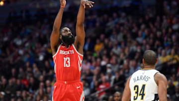 Houston Rockets James Harden (Photo by Justin Tafoya/Getty Images)