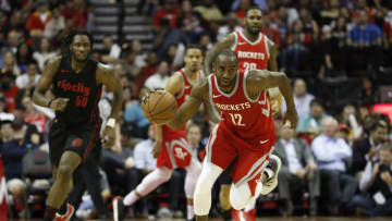 Luc Mbah a Moute #12 of the Houston Rockets (Photo by Tim Warner/Getty Images)