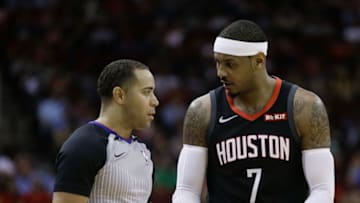 Carmelo Anthony #7 of the Houston Rockets (Photo by Bob Levey/Getty Images)