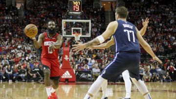 James Harden Luka Doncic (Photo by Tim Warner/Getty Images)