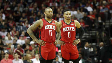 Houston Rockets P.J. Tucker Russell Westbrook (Photo by Tim Warner/Getty Images)