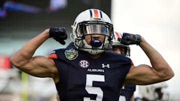 Anthony Schwartz #5 of the Auburn Tigers. (Photo by Timothy Nwachukwu/Getty Images)(Photo by Timothy Nwachukwu/Getty Images)