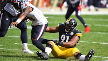 Stephon Tuitt #91 of the Pittsburgh Steelers. (Photo by Joe Sargent/Getty Images)
