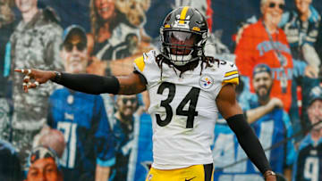 Terrell Edmunds #34 of the Pittsburgh Steelers. (Photo by Frederick Breedon/Getty Images)
