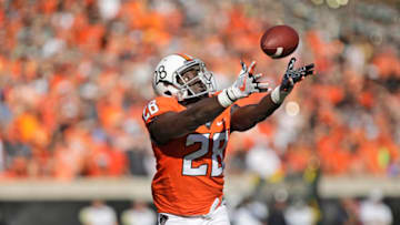 STILLWATER, OK - OCTOBER 14: Wide receiver James Washington
