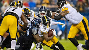 Jaylen Samuels #38 of the Pittsburgh Steelers (Photo by Wesley Hitt/Getty Images)