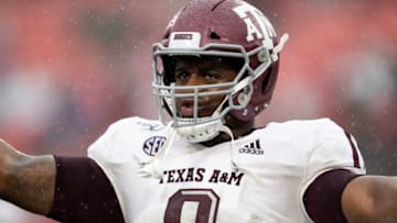 DeMarvin Leal #8 of the Texas A&M and the Georgia Bulldogs. (Photo by Steve Limentani/ISI Photos/Getty Images)