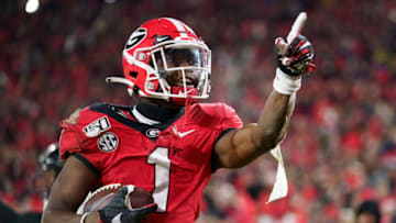 George Pickens #1 of the Georgia Bulldogs. (Photo by Steve Limentani/ISI Photos/Getty Images)