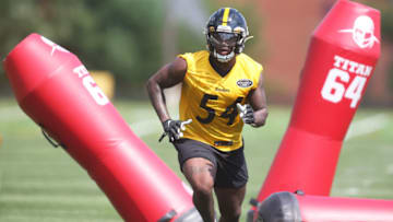 Pittsburgh Steelers linebacker Ulysees Gilbert (54) . Mandatory Credit: Charles LeClaire-USA TODAY Sports