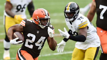 Cleveland Browns running back Nick Chubb (24). Mandatory Credit: Ken Blaze-USA TODAY Sports