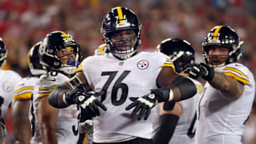 Pittsburgh Steelers offensive tackle Chuks Okorafor (76) (Photo Credit: Kim Klement-USA TODAY Sports