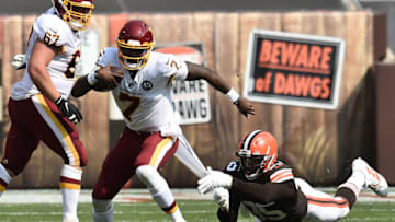 Washington Football Team quarterback Dwayne Haskins (7) Mandatory Credit: Ken Blaze-USA TODAY Sports
