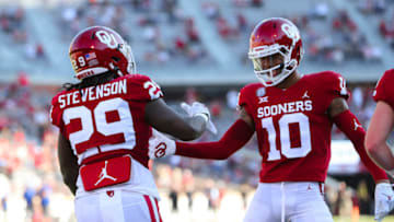Oklahoma Sooners running back Rhamondre Stevenson (29) Mandatory Credit: Kevin Jairaj-USA TODAY Sports