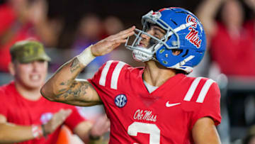 Mississippi Rebels quarterback Matt Corral (2). Mandatory Credit: Marvin Gentry-USA TODAY Sports
