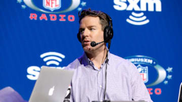 MIAMI, FLORIDA - JANUARY 29: Former NFL player Carson Palmer speaks onstage during day one with SiriusXM at Super Bowl LIV on January 29, 2020 in Miami, Florida. (Photo by Cindy Ord/Getty Images for SiriusXM)
