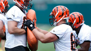 CINCINNATI, OH - JUNE 3: Cincinnati Bengals players in action during an organized team activity (OTA) workout at Paul Brown Stadium on June 3, 2014 in Cincinnati, Ohio. (Photo by Joe Robbins/Getty Images)