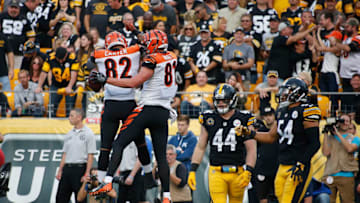 All three of Tyler Kroft's touchdowns this season have been against division opponents. (Photo by Justin K. Aller/Getty Images)