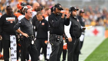 PITTSBURGH, PA - OCTOBER 22: Head coach Marvin Lewis of the Cincinnati Bengals looks on from the sideline in the first half during the game against the Pittsburgh Steelers at Heinz Field on October 22, 2017 in Pittsburgh, Pennsylvania. (Photo by Joe Sargent/Getty Images)