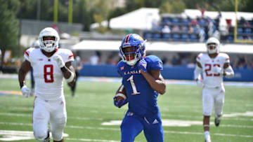 Running back Pooka Williams Jr. #1 of the Kansas Jayhawks (Photo by Ed Zurga/Getty Images)