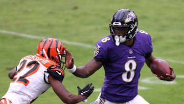 Lamar Jackson, Ravens. (Photo by Rob Carr/Getty Images)