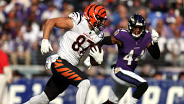 C.J. Uzomah, Cincinnati Bengals. (Photo by Patrick Smith/Getty Images)
