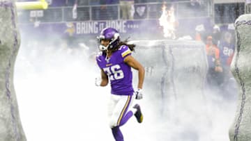 Jan 14, 2018; Minneapolis, MN, USA; Minnesota Vikings defensive back Trae Waynes (26) takes the field before the game against the New Orleans Saints at U.S. Bank Stadium. Mandatory Credit: Brad Rempel-USA TODAY Sports