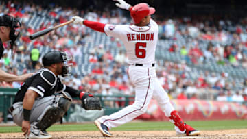WASHINGTON, DC - JUNE 05: Anthony Rendon #6 of the Washington Nationals at bat against the Chicago White Sox at Nationals Park on Wednesday, June 5, 2019 in Washington, District of Columbia. (Photo by Rob Tringali/MLB Photos via Getty Images)