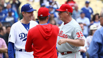 Bullpen coach Jim Gott #35 of the Philadelphia Phillies (Photo by Victor Decolongon/Getty Images)