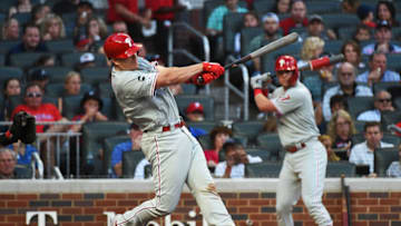 J.T. Realmuto #10 of the Philadelphia Phillies (Photo by Logan Riely/Getty Images)