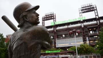 A statue of Mike Schmidt outside Citizens Bank Park (Photo by Corey Perrine/Getty Images)