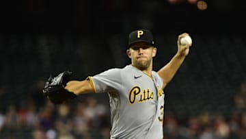 Jul 20, 2021; Phoenix, Arizona, USA; Pittsburgh Pirates starting pitcher Tyler Anderson (31) throws in the first inning against the Arizona Diamondbacks at Chase Field. Mandatory Credit: Matt Kartozian-USA TODAY Sports