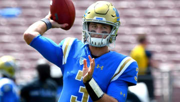 PASADENA, CA - SEPTEMBER 09: Josh Rosen #3, quarterback of the UCLA Bruins, warms up before the game against the UCLA Bruins at the Rose Bowl on September 9, 2017 in Pasadena, California. (Photo by Jayne Kamin-Oncea/Getty Images)