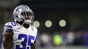 ARLINGTON, TX - SEPTEMBER 16: Kavon Frazier #35 of the Dallas Cowboys at AT&T Stadium on September 16, 2018 in Arlington, Texas. (Photo by Ronald Martinez/Getty Images)